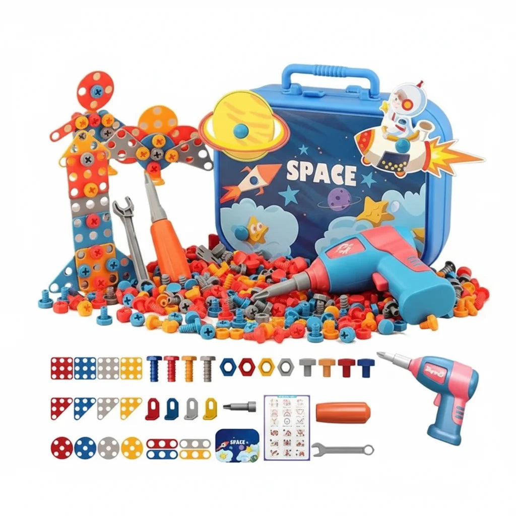 Creative Construction Drill Set – Dino / Space